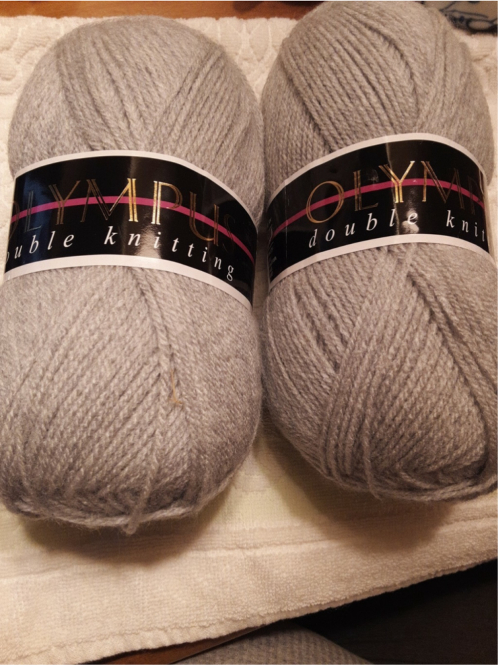Olympus Double Knitting 100g 100% acrylic Loweth Wools Light Grey Shade #936 4mm